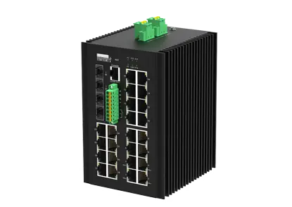 24xGE RJ45 ، 4x10G SFP دعم DI/DO و RS485 ، منفذ 1-4 يدعم BT 90w