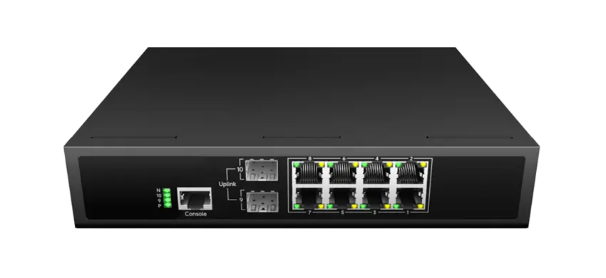 مفتاح إيثرنت مُدار L3 Lite 8x1G RJ45 ، 2x1G SFP