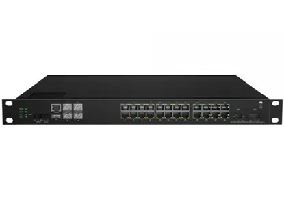 مفتاح صناعي مُدار من 10 جم-24x1 0/X Base-T PoE