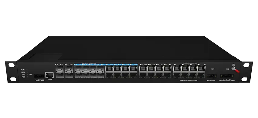 مفتاح إيثرنت مُدار صناعي Rackmount 3 16x1 0/1.8/M RJ45 ، 8x42 M كومبو ، 4x x M SFP
