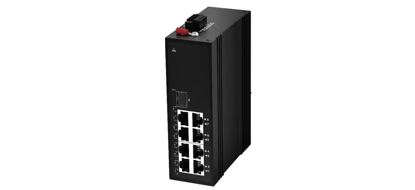مفتاح صناعي غير مُدار 1x1000Base-X ، 8x1 0/1000 base-t (PoE اختياري)