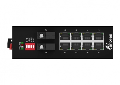 مفتاح إيثرنت صناعي 2x1000Base-X ، 8x1 0/1.2/1000 base-t (PoE اختياري)