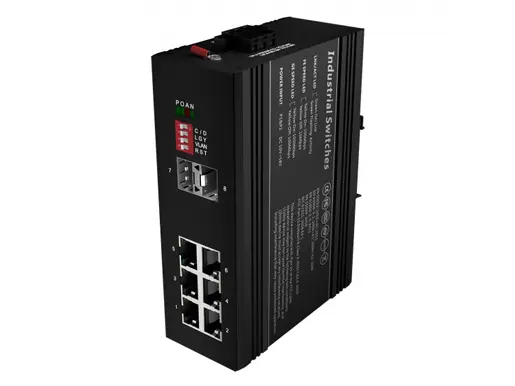 100Base-TX Industrial Ethernet Switch (PoE Optional)