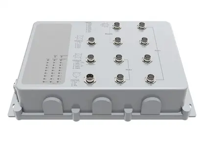 مفتاح بو صناعي 8x1 0/، 1000 قاعدة-t ، مقاوم للماء IP67