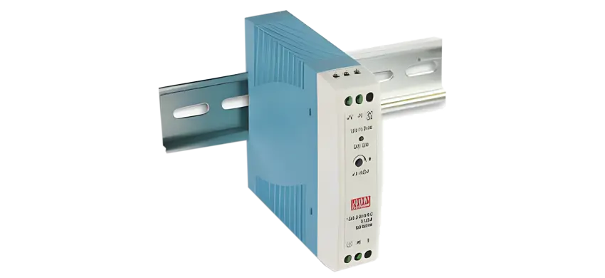 20 واط إخراج واحد دين السكك الحديدية الصناعية امدادات الطاقة