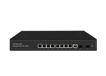 PoE الشمسية المدارة 8x1 0/Base Switch-TX Ports ، 2GE SFP