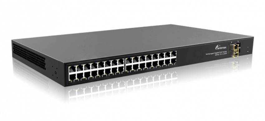 مفتاح جيجابت 32 منفذ PoE غير مُدار ، 32x10/45 Mbps rjx Gigabit SFP