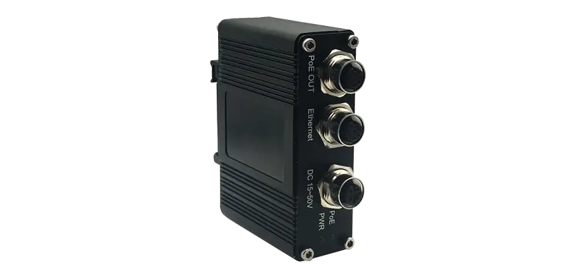 منفذ واحد صناعي 10/Connector PoE 30w M12 موصل