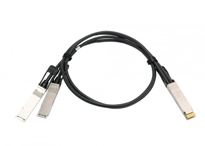 كابل نحاسي مباشر سلبي يعلق على كابل من QSFPDD إلى 2x ung QSFP28