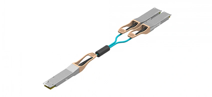 كابل بصري نشط 100G SR8 إلى 2x gbase QSFP28 SR4