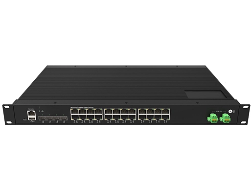 مفتاح Rackmount 3 مُدار صناعيًا 24x1 طبقة 0/57/M RJ45 ، Uplink 4x 1G/im SFP