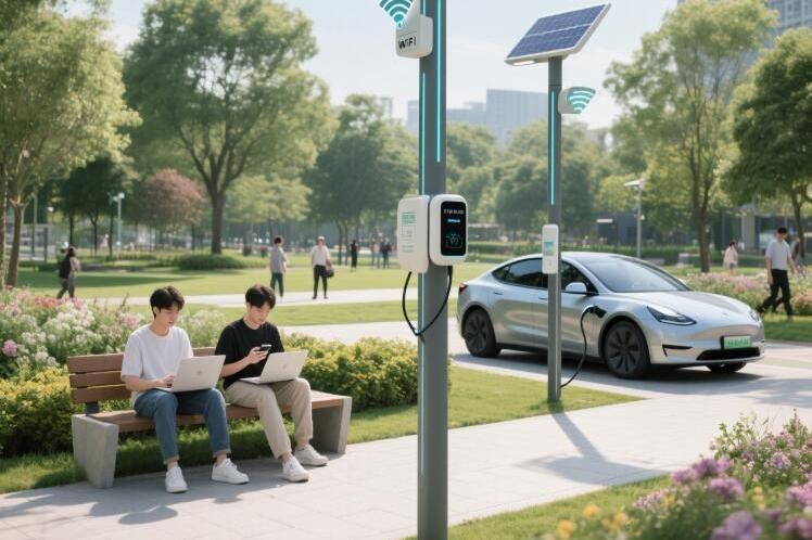 تطبيقات الأعمدة الذكية في المدن الذكية