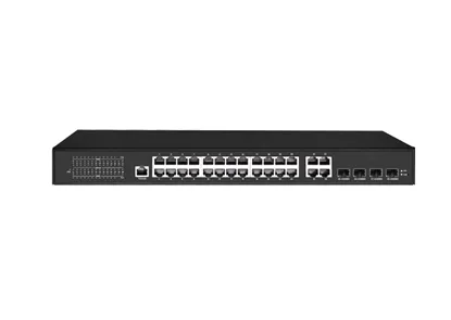 طبقة تبديل الوصول 3 لايت مدارة 24x1 0/، ، M RJ45 PoE (المنفذ 1-2 PoE BT90w) ، 4x x M كومبو (RJ45/SFP)
