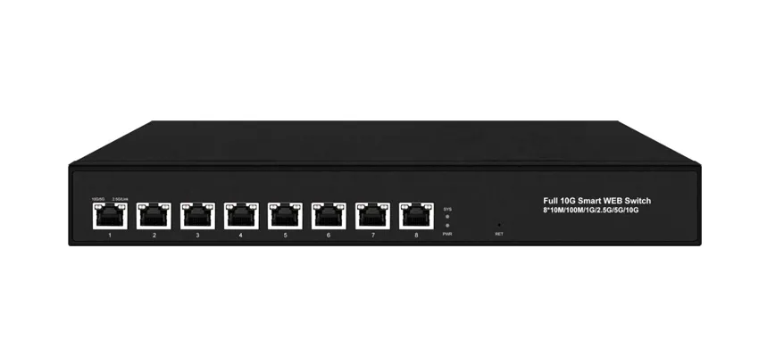 مُدار على الويب 81 0/>>> M/x G/5G/10G RJ45