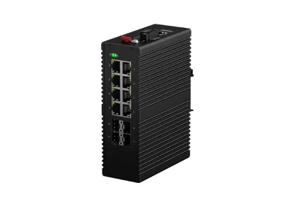 مفتاح كهربائي مُدار بالسكك الحديدية Din-Rail L3 8x1 0/من من من من نوع x 45 ، 4x10G SFP